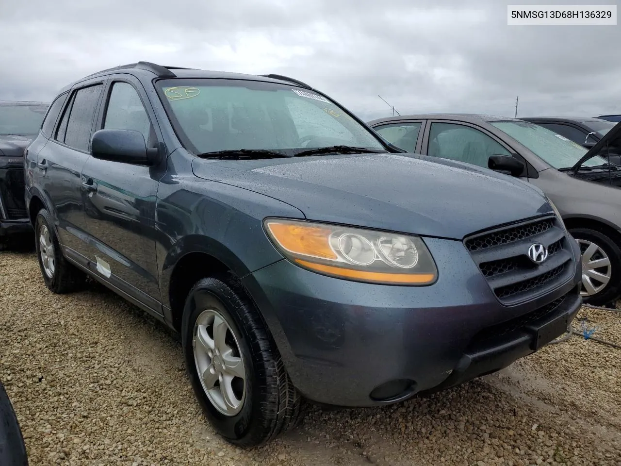 2008 Hyundai Santa Fe Gls VIN: 5NMSG13D68H136329 Lot: 74489744