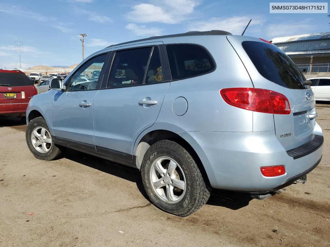 2008 Hyundai Santa Fe Gls VIN: 5NMSG73D48H171521 Lot: 74595694