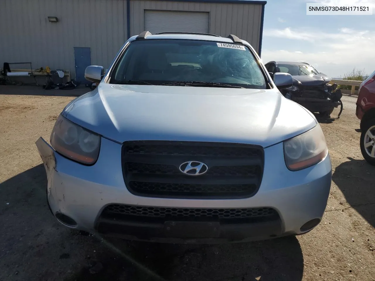 2008 Hyundai Santa Fe Gls VIN: 5NMSG73D48H171521 Lot: 74595694