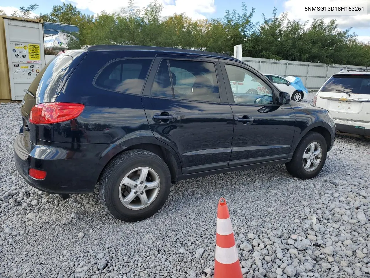 2008 Hyundai Santa Fe Gls VIN: 5NMSG13D18H163261 Lot: 74598524