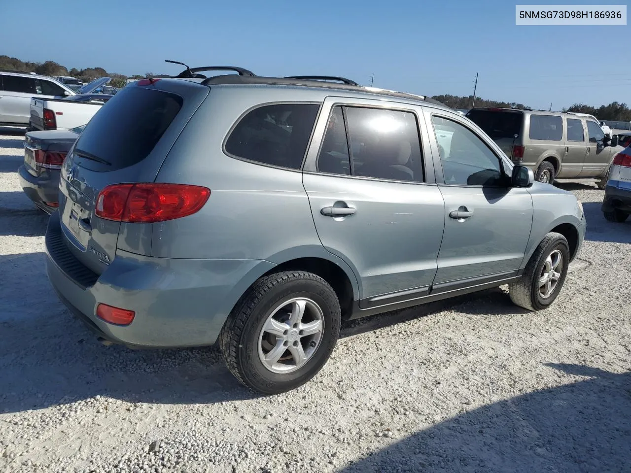 5NMSG73D98H186936 2008 Hyundai Santa Fe Gls