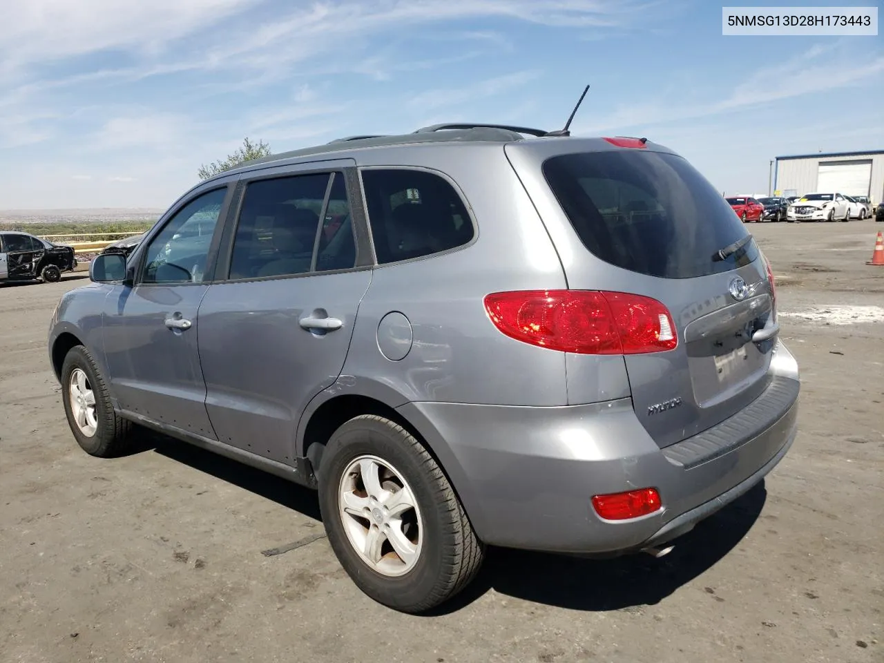 2008 Hyundai Santa Fe Gls VIN: 5NMSG13D28H173443 Lot: 74876084