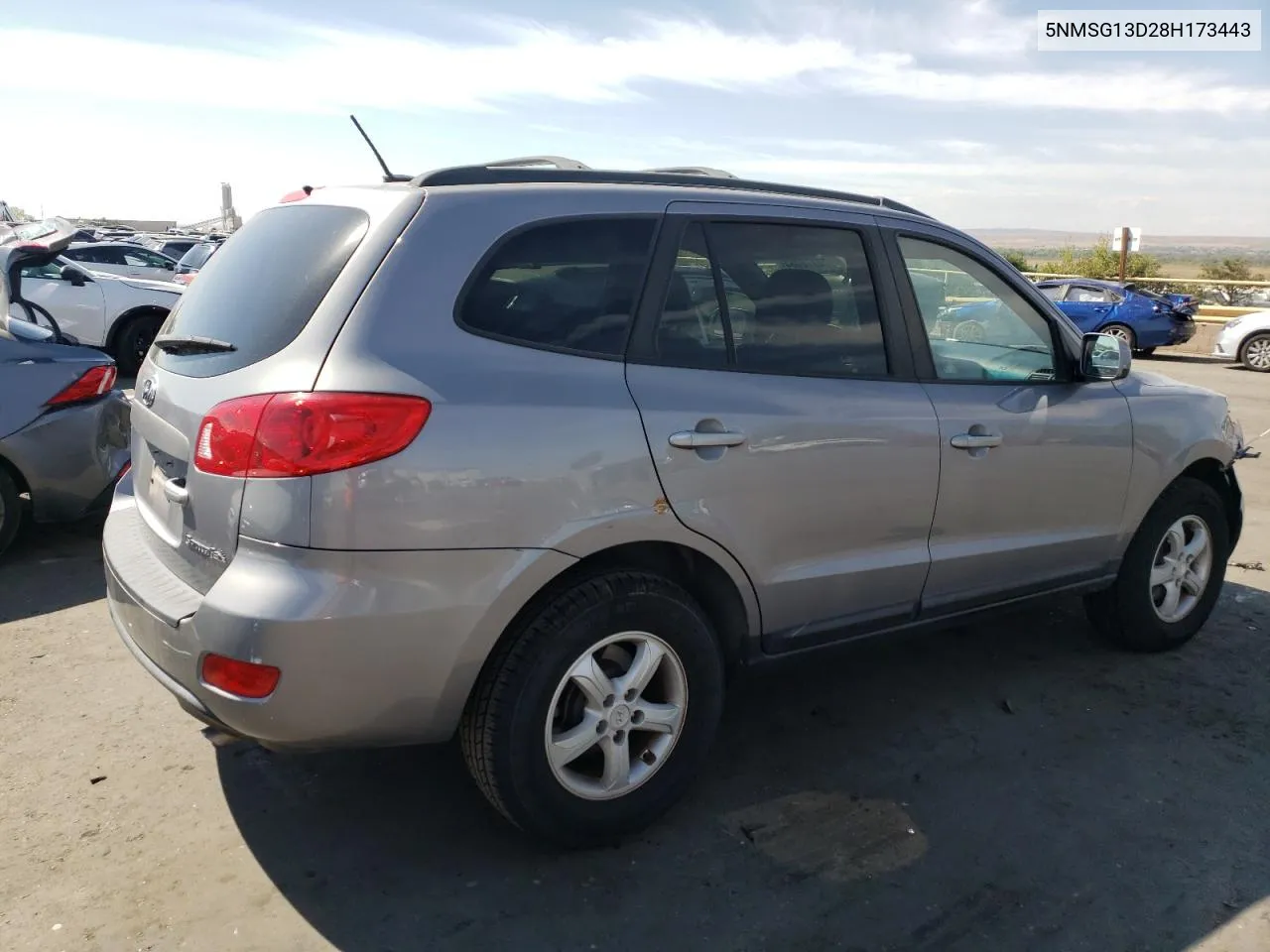 2008 Hyundai Santa Fe Gls VIN: 5NMSG13D28H173443 Lot: 74876084