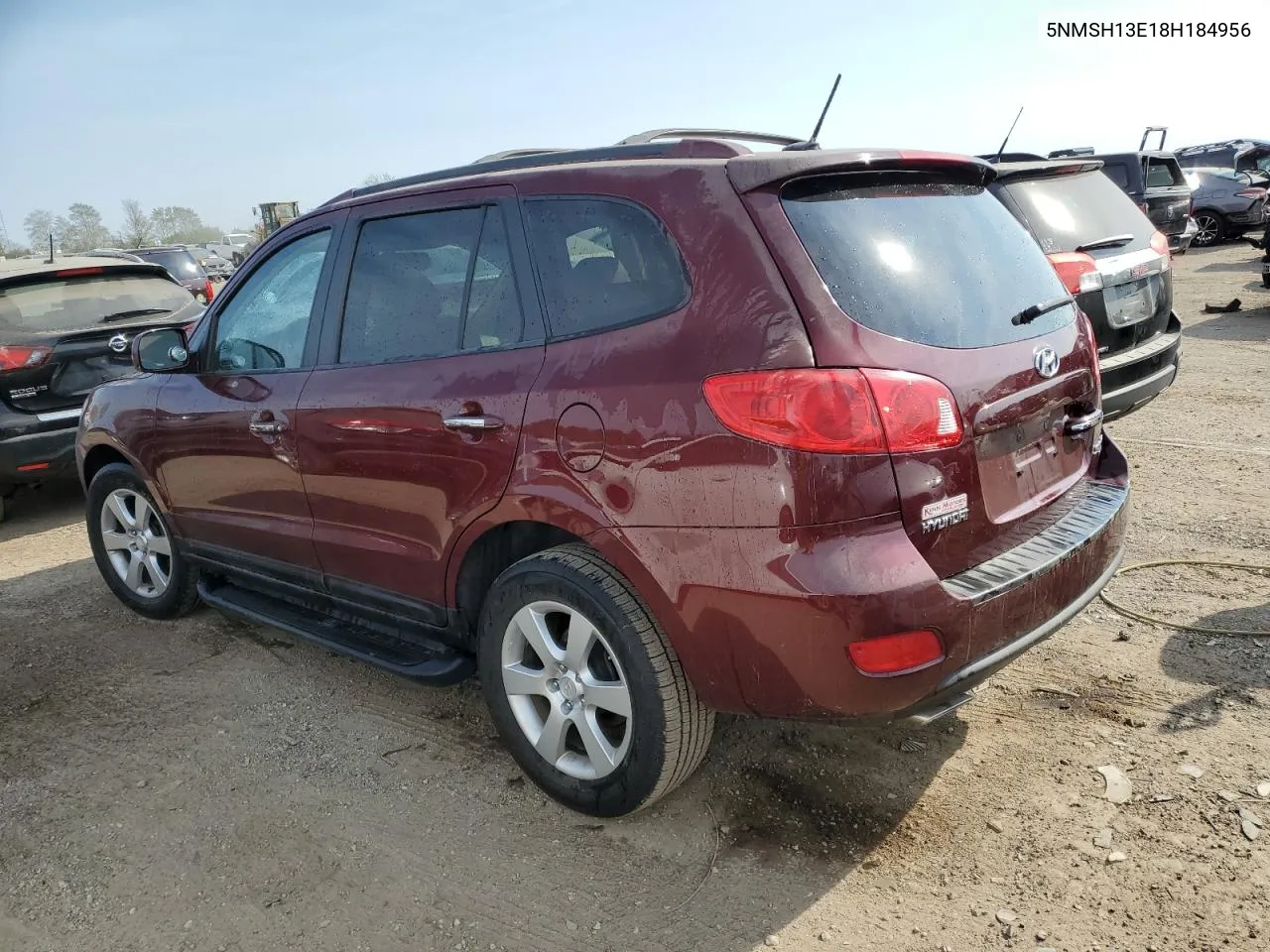 5NMSH13E18H184956 2008 Hyundai Santa Fe Se