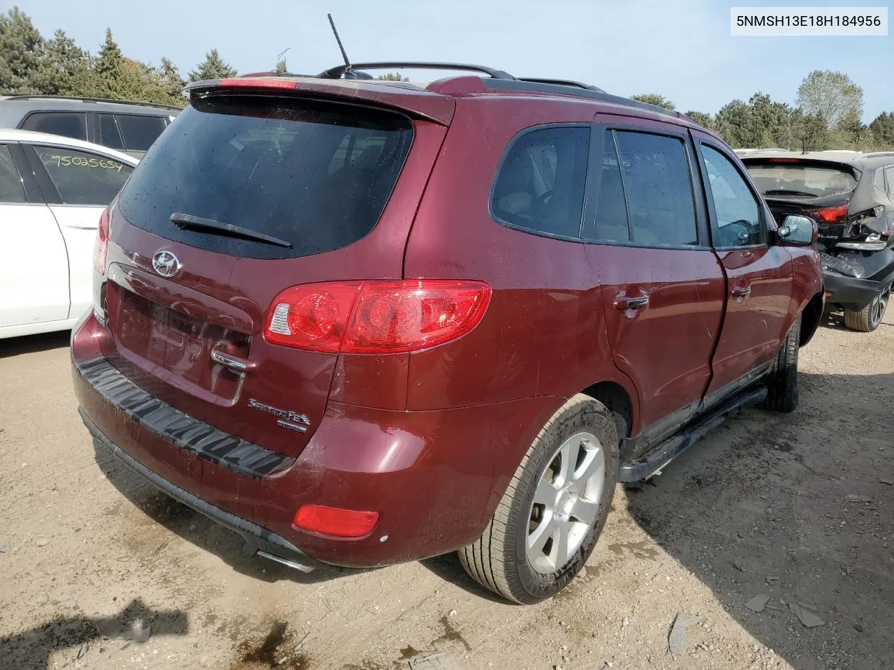 5NMSH13E18H184956 2008 Hyundai Santa Fe Se