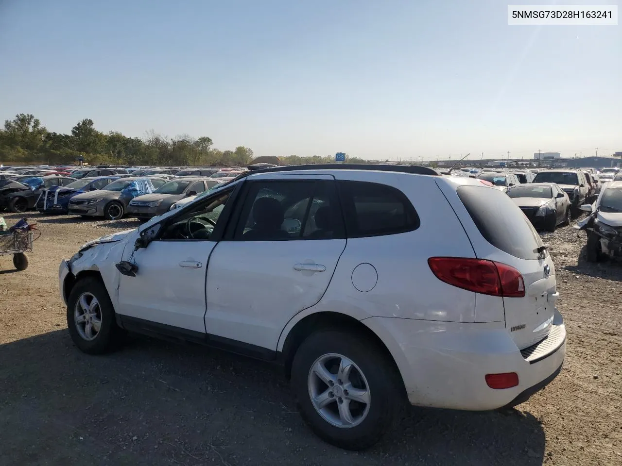 2008 Hyundai Santa Fe Gls VIN: 5NMSG73D28H163241 Lot: 75309064