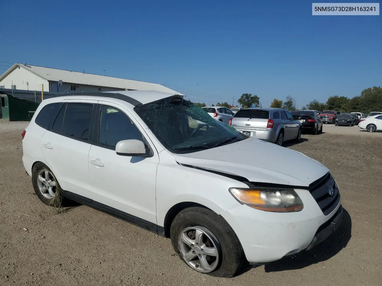 2008 Hyundai Santa Fe Gls VIN: 5NMSG73D28H163241 Lot: 75309064