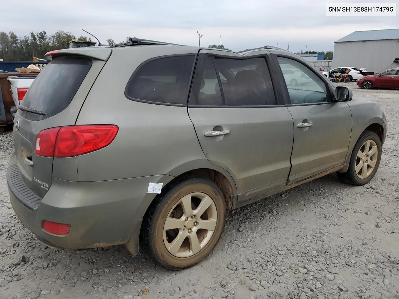 5NMSH13E88H174795 2008 Hyundai Santa Fe Se