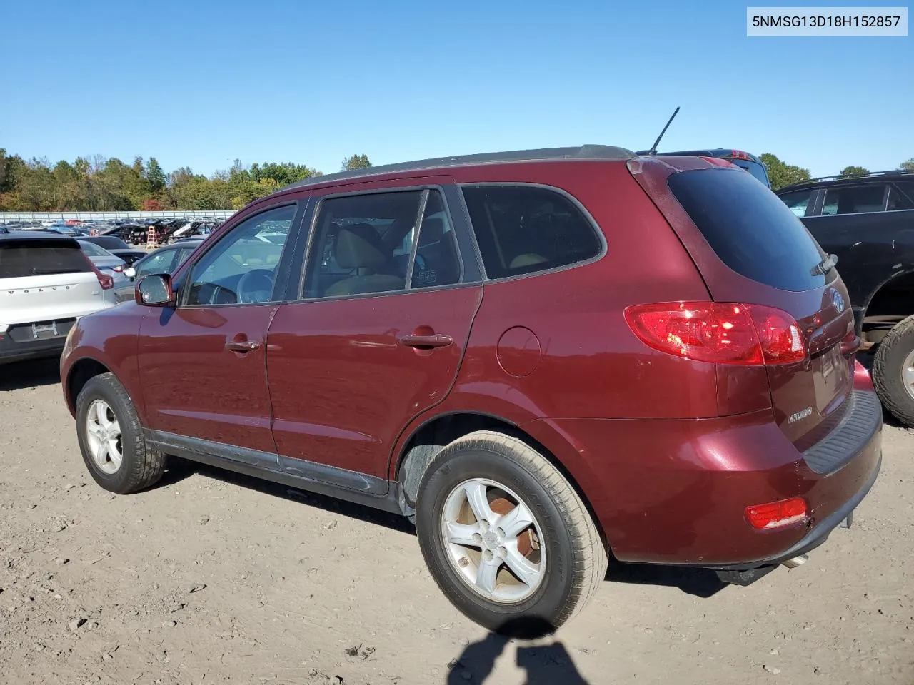 5NMSG13D18H152857 2008 Hyundai Santa Fe Gls