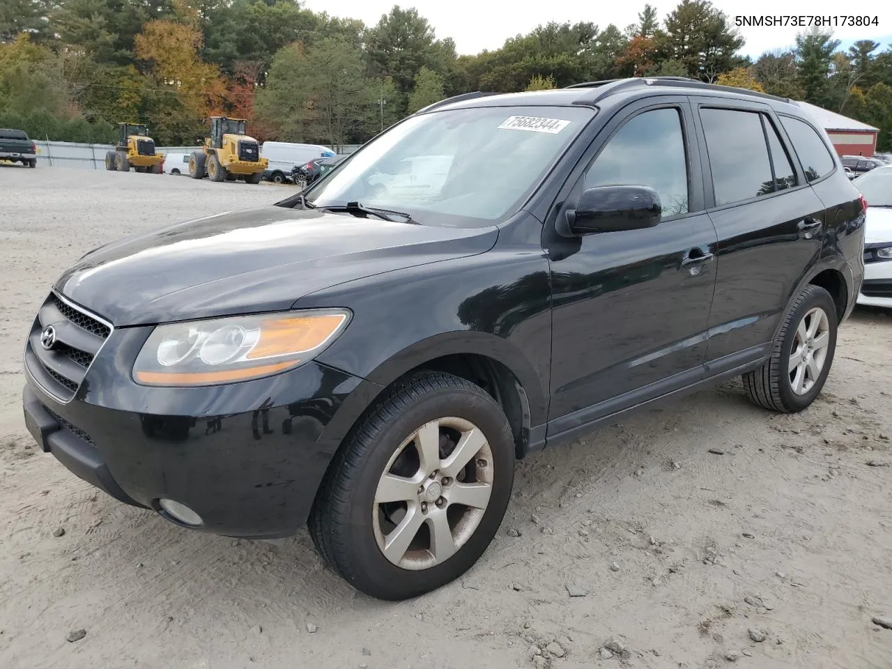 2008 Hyundai Santa Fe Se VIN: 5NMSH73E78H173804 Lot: 75682344