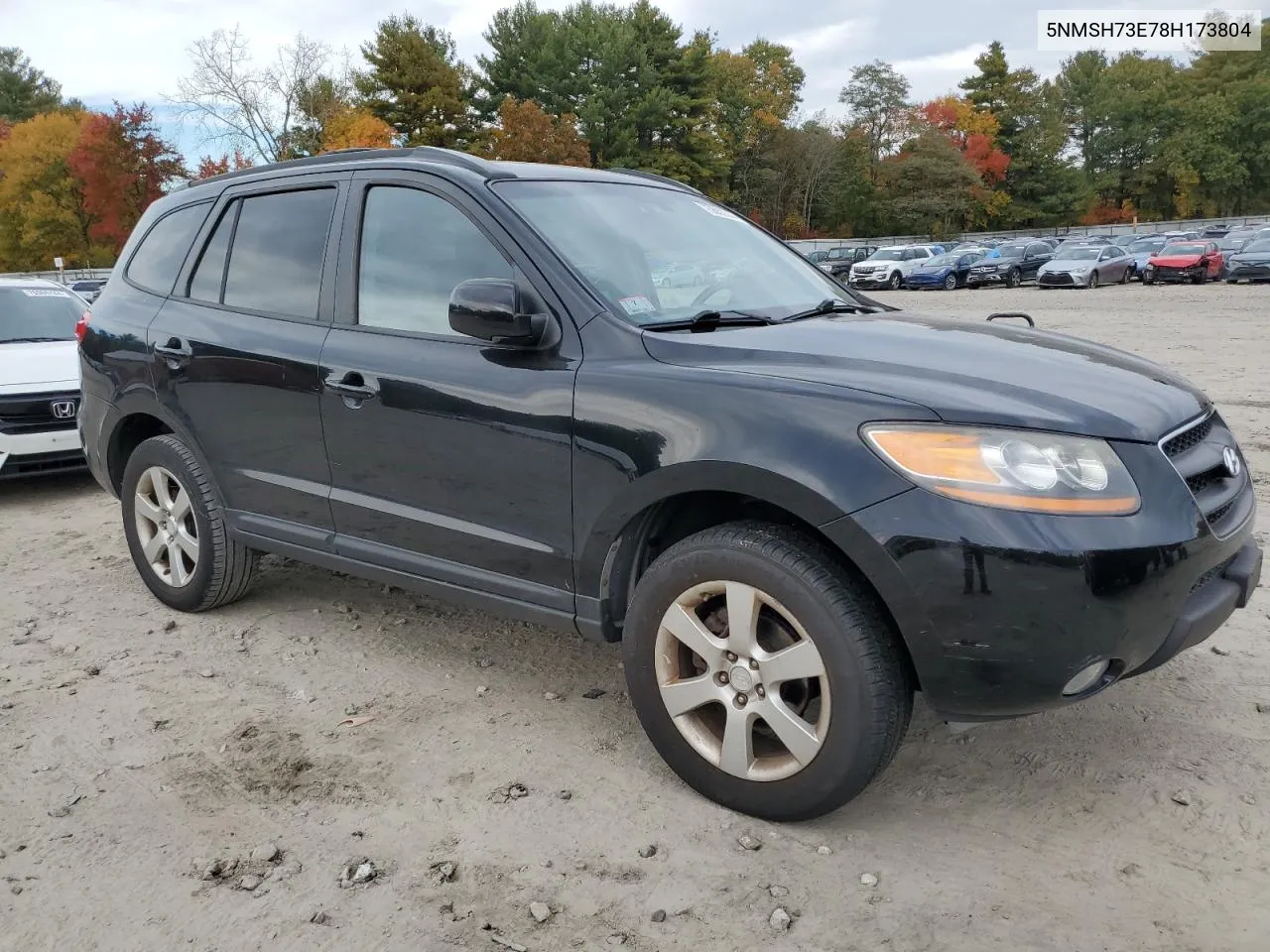 2008 Hyundai Santa Fe Se VIN: 5NMSH73E78H173804 Lot: 75682344