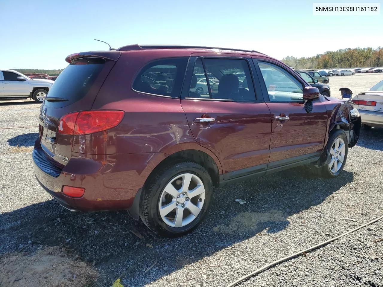 2008 Hyundai Santa Fe Se VIN: 5NMSH13E98H161182 Lot: 75896384