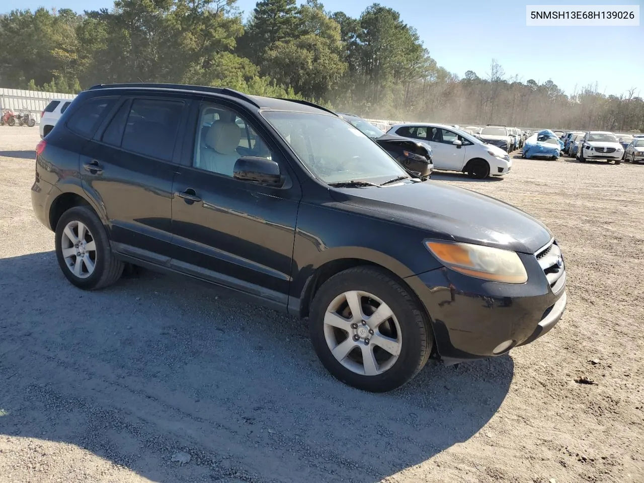 2008 Hyundai Santa Fe Se VIN: 5NMSH13E68H139026 Lot: 75905084