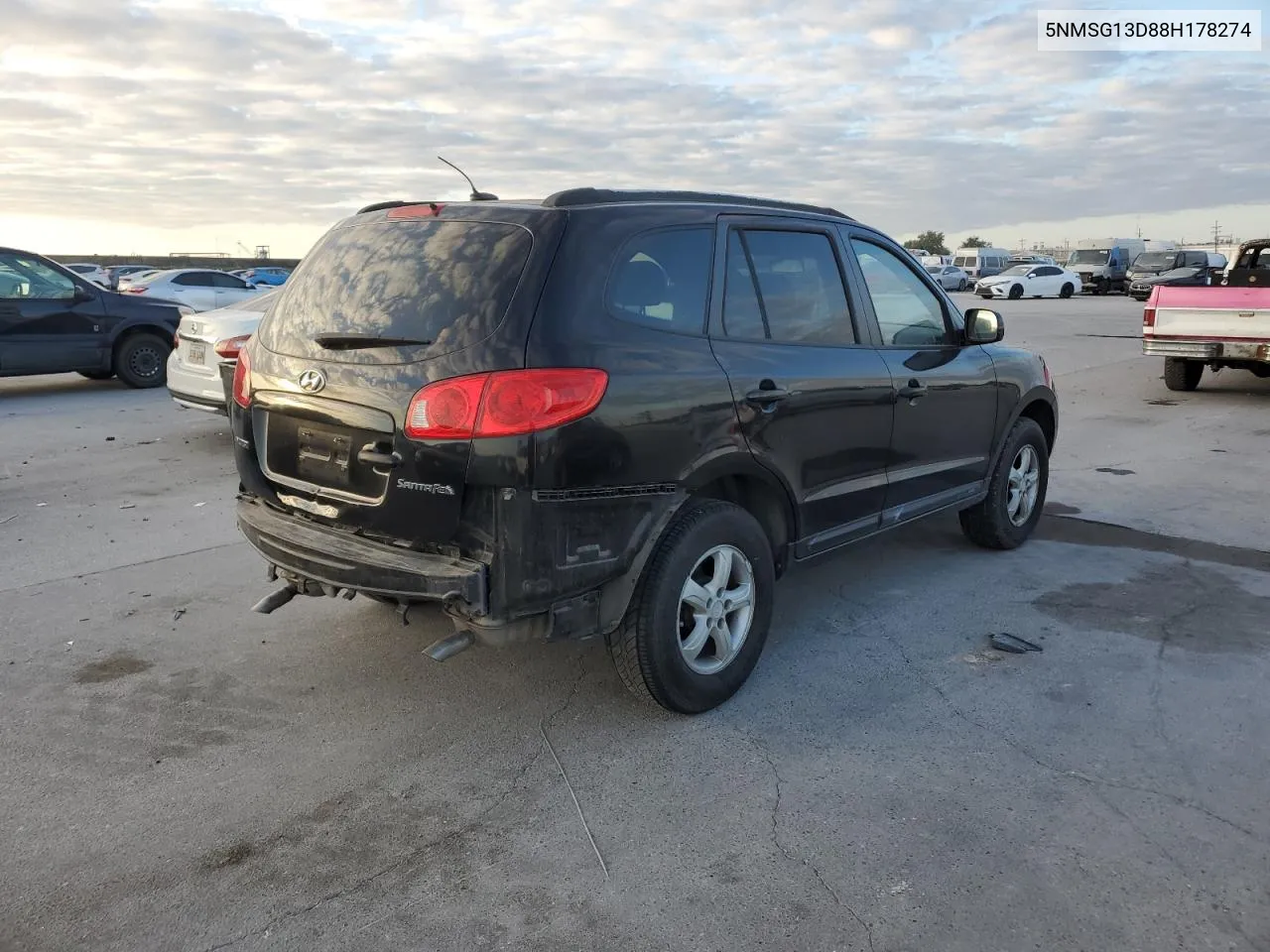 2008 Hyundai Santa Fe Gls VIN: 5NMSG13D88H178274 Lot: 76721354