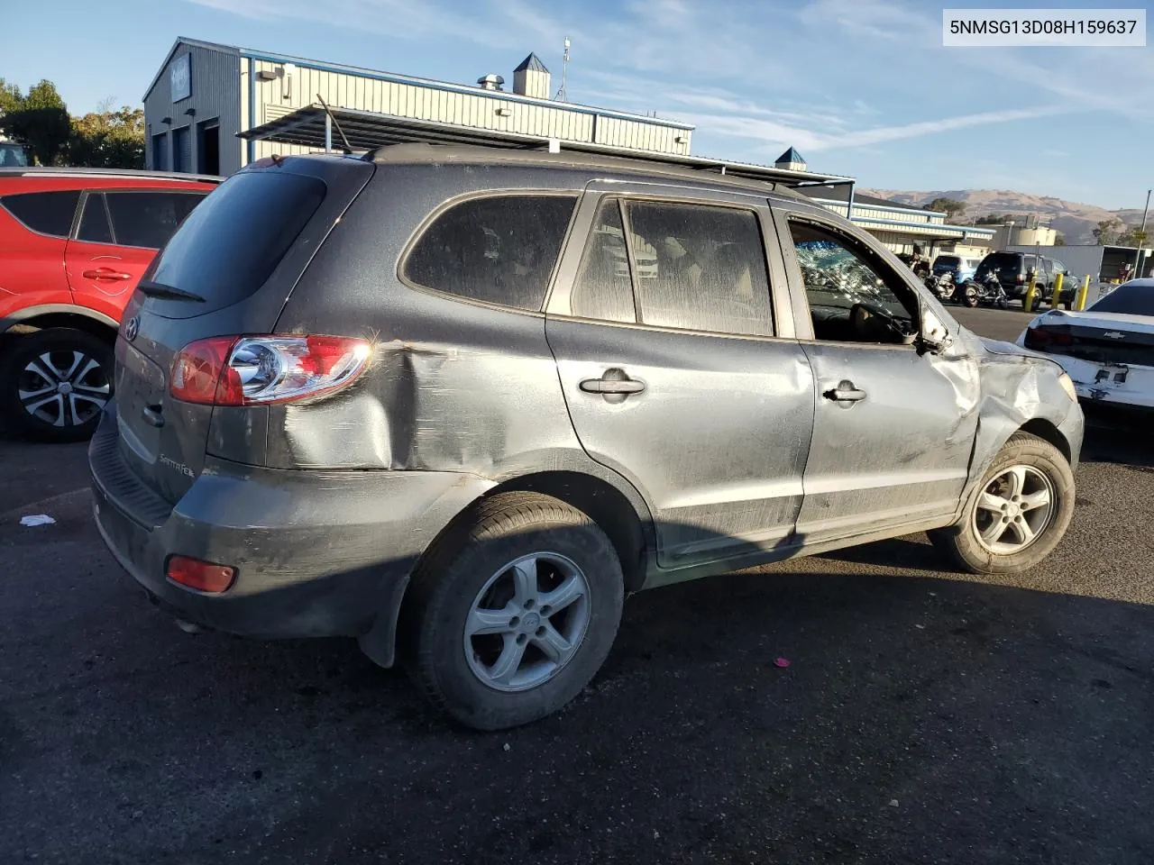 2008 Hyundai Santa Fe Gls VIN: 5NMSG13D08H159637 Lot: 76953044