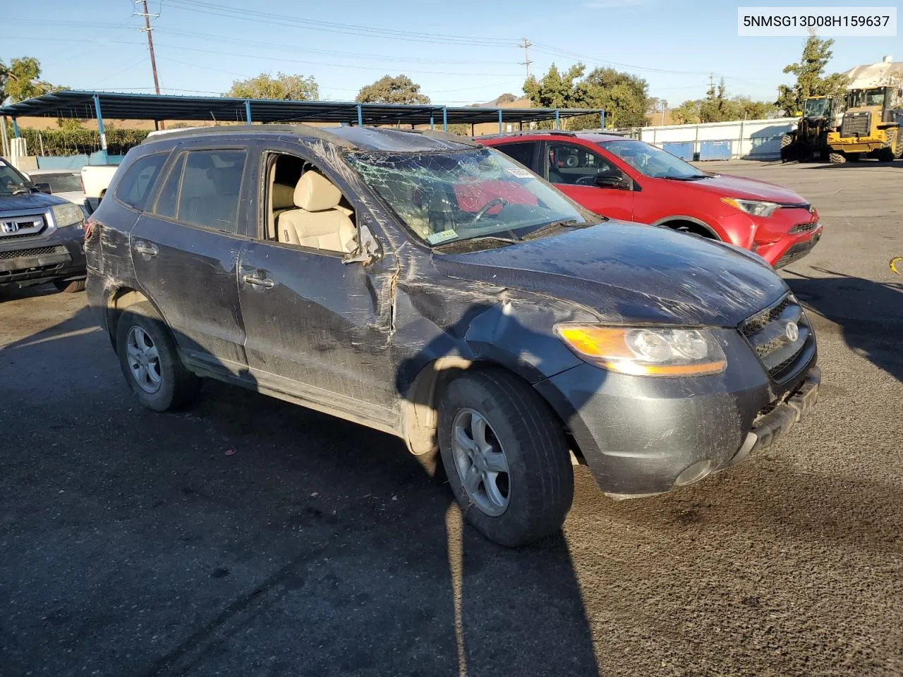 2008 Hyundai Santa Fe Gls VIN: 5NMSG13D08H159637 Lot: 76953044