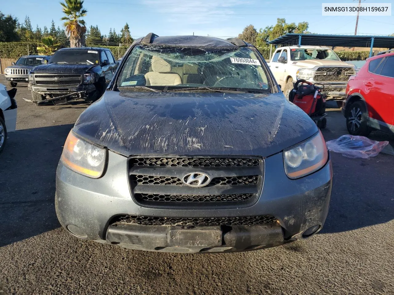 2008 Hyundai Santa Fe Gls VIN: 5NMSG13D08H159637 Lot: 76953044