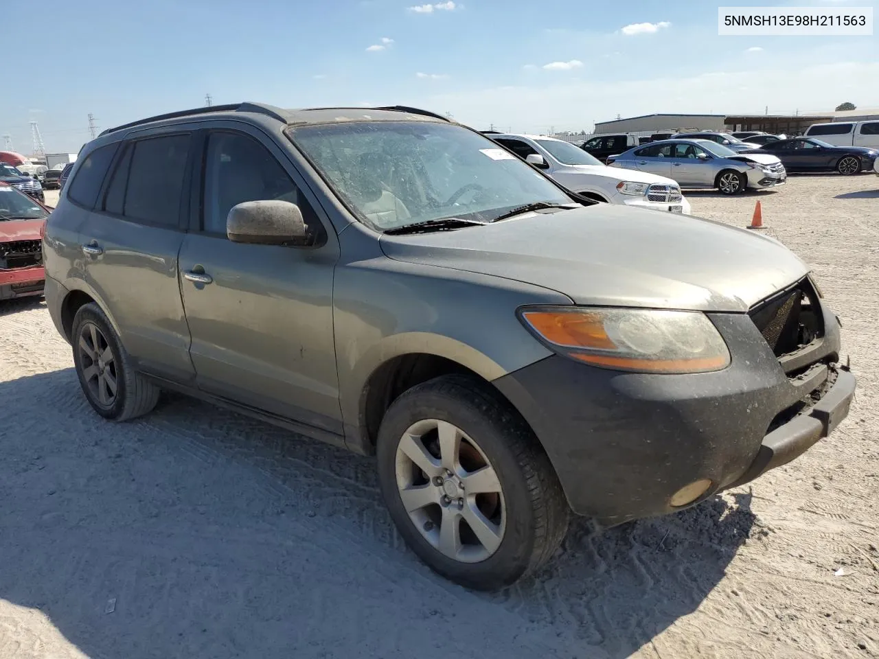 2008 Hyundai Santa Fe Se VIN: 5NMSH13E98H211563 Lot: 77239834