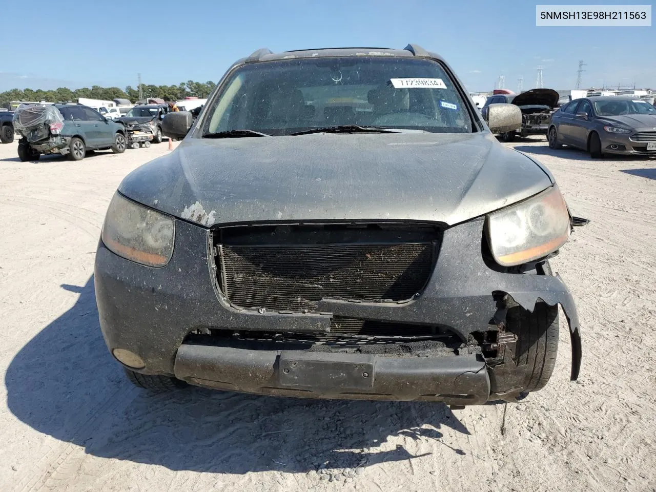 2008 Hyundai Santa Fe Se VIN: 5NMSH13E98H211563 Lot: 77239834