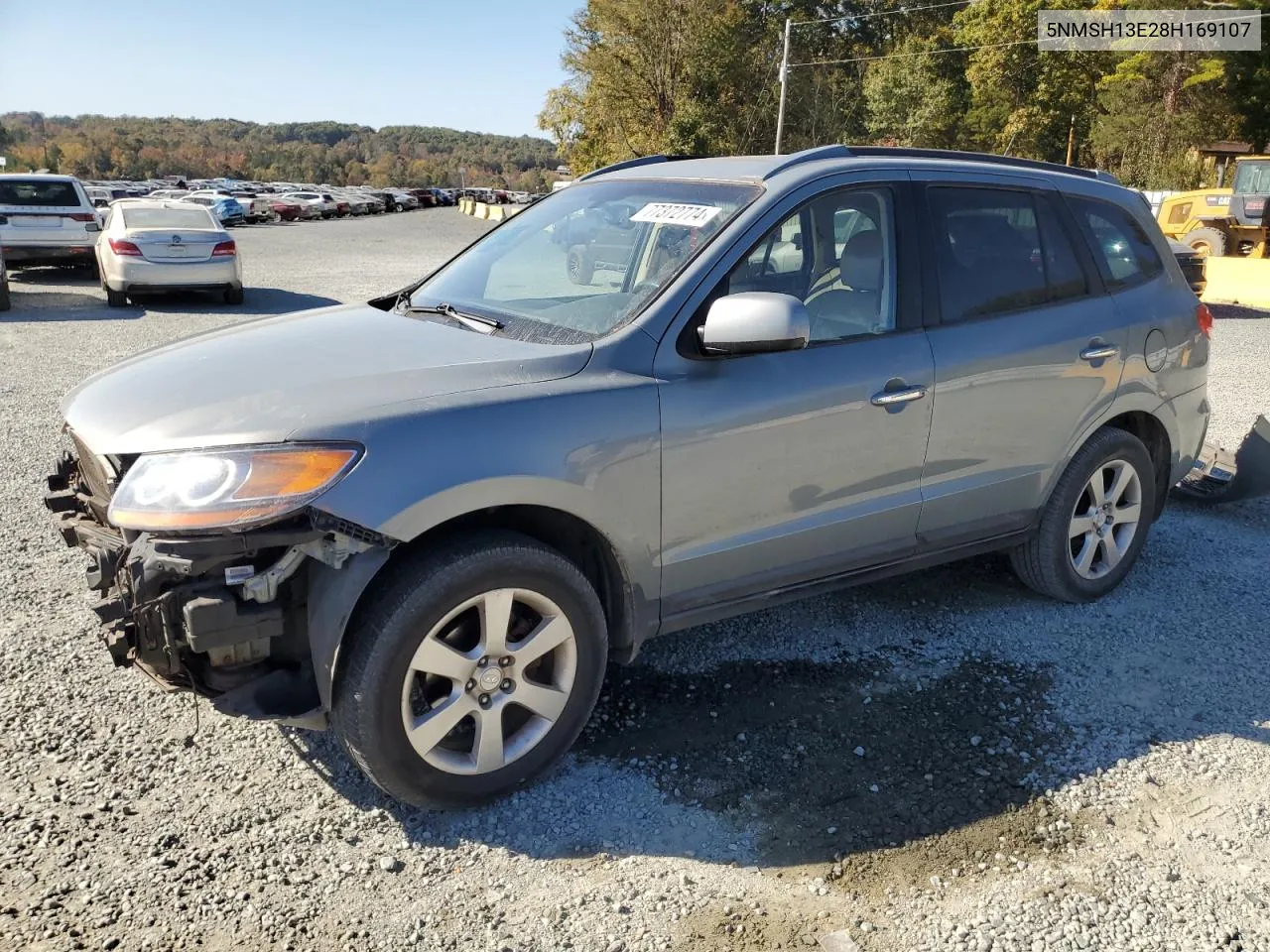 2008 Hyundai Santa Fe Se VIN: 5NMSH13E28H169107 Lot: 77372774