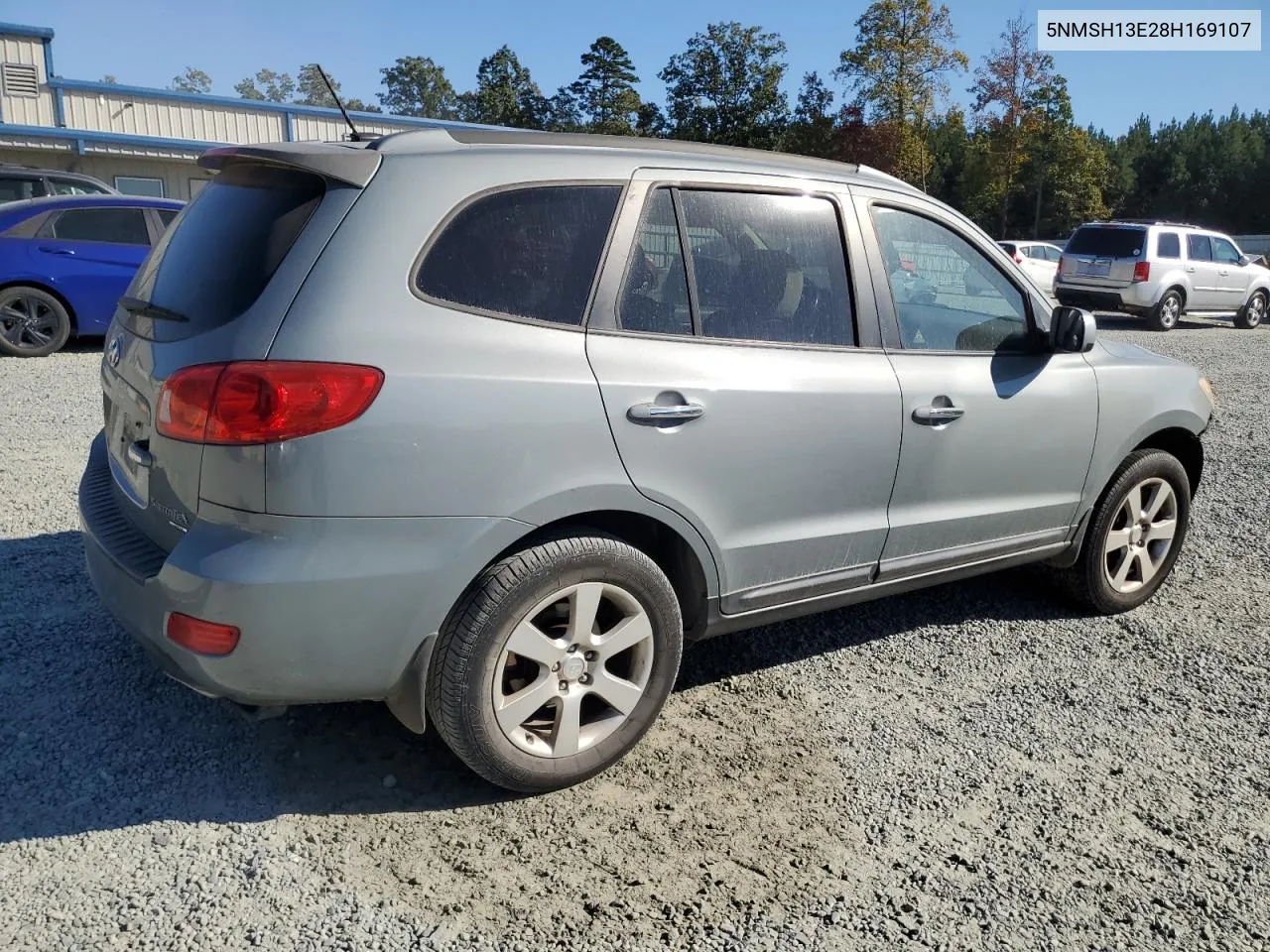 2008 Hyundai Santa Fe Se VIN: 5NMSH13E28H169107 Lot: 77372774