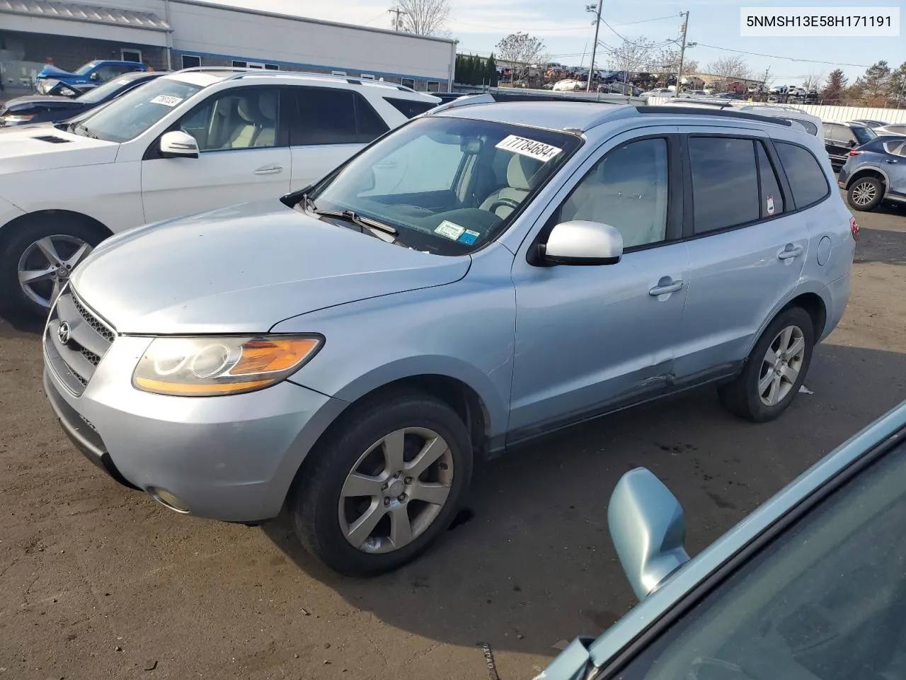 2008 Hyundai Santa Fe Se VIN: 5NMSH13E58H171191 Lot: 77784684