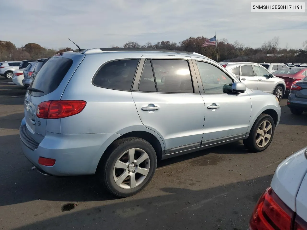 2008 Hyundai Santa Fe Se VIN: 5NMSH13E58H171191 Lot: 77784684