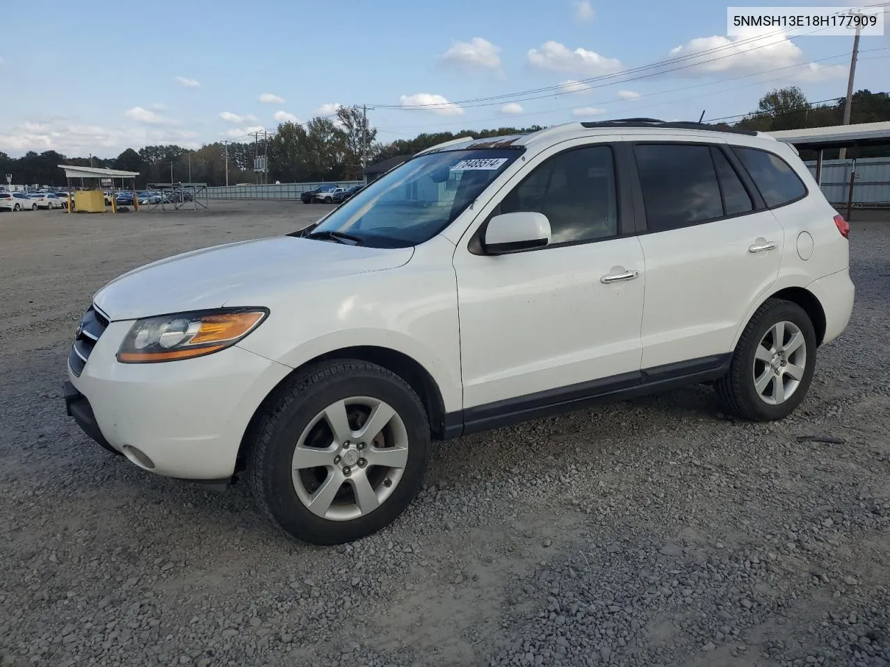 2008 Hyundai Santa Fe Se VIN: 5NMSH13E18H177909 Lot: 78485514