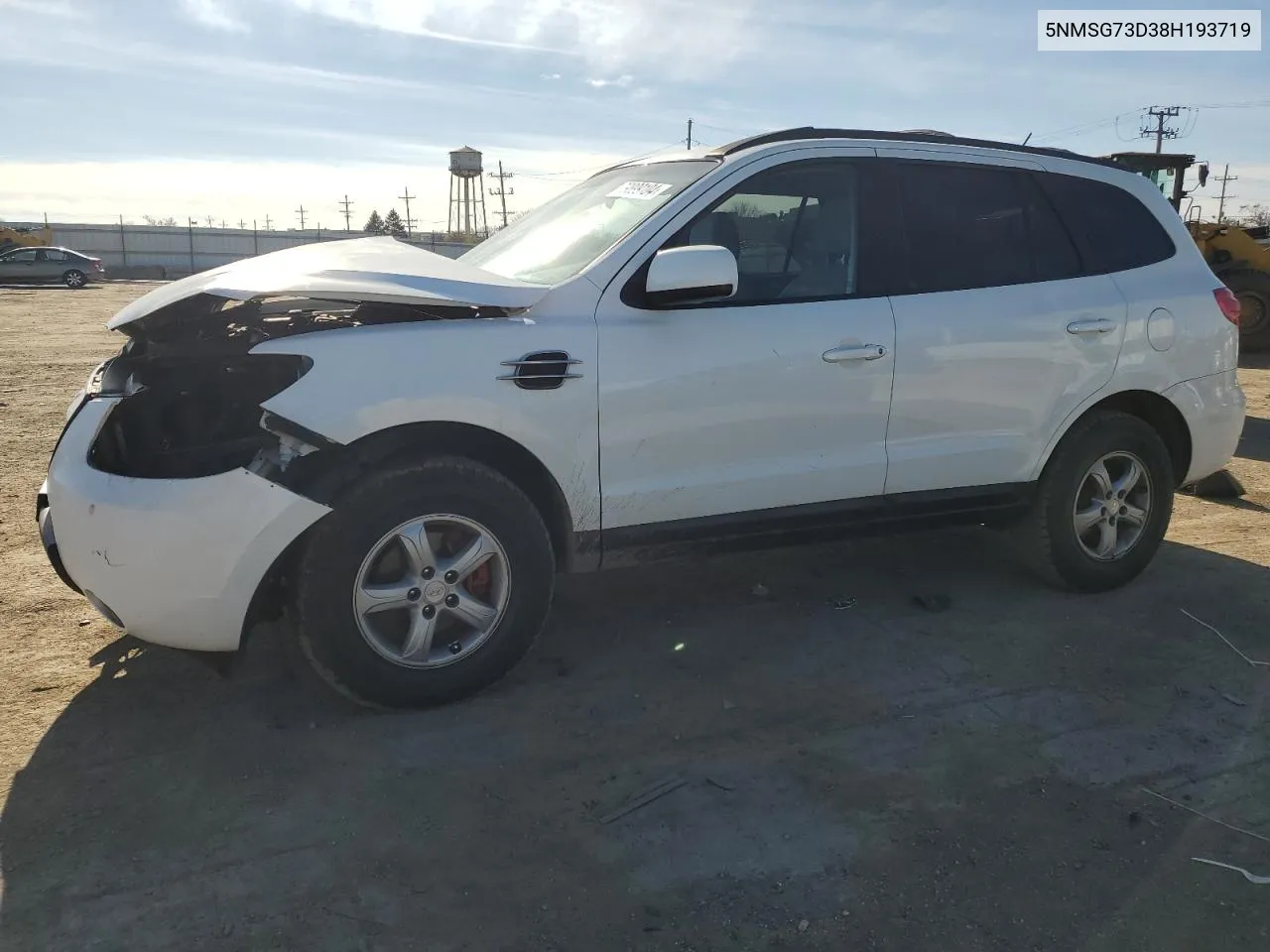 2008 Hyundai Santa Fe Gls VIN: 5NMSG73D38H193719 Lot: 79743814