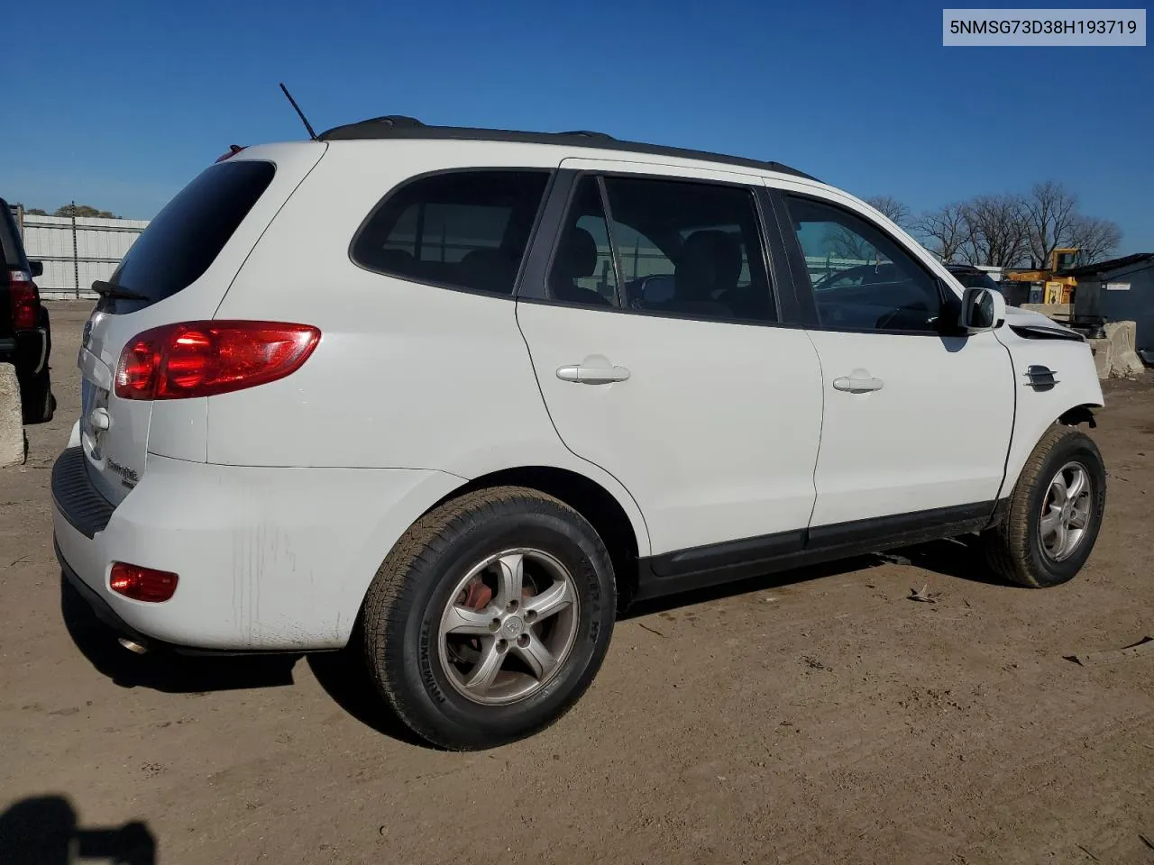 2008 Hyundai Santa Fe Gls VIN: 5NMSG73D38H193719 Lot: 79743814