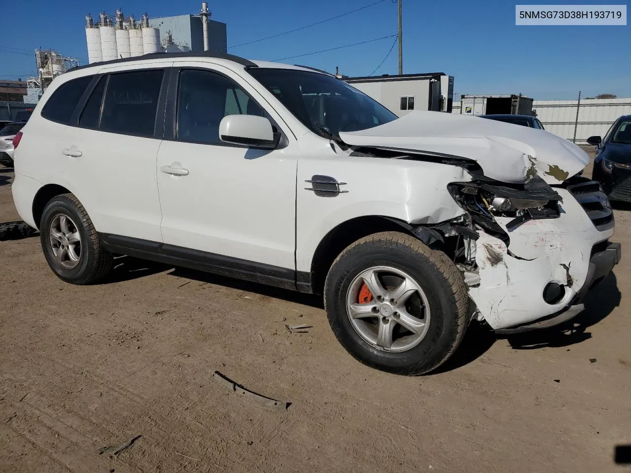 2008 Hyundai Santa Fe Gls VIN: 5NMSG73D38H193719 Lot: 79743814