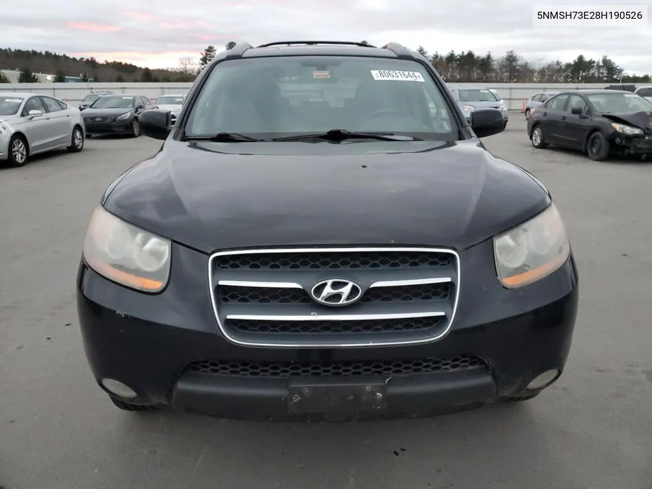 2008 Hyundai Santa Fe Se VIN: 5NMSH73E28H190526 Lot: 80631644