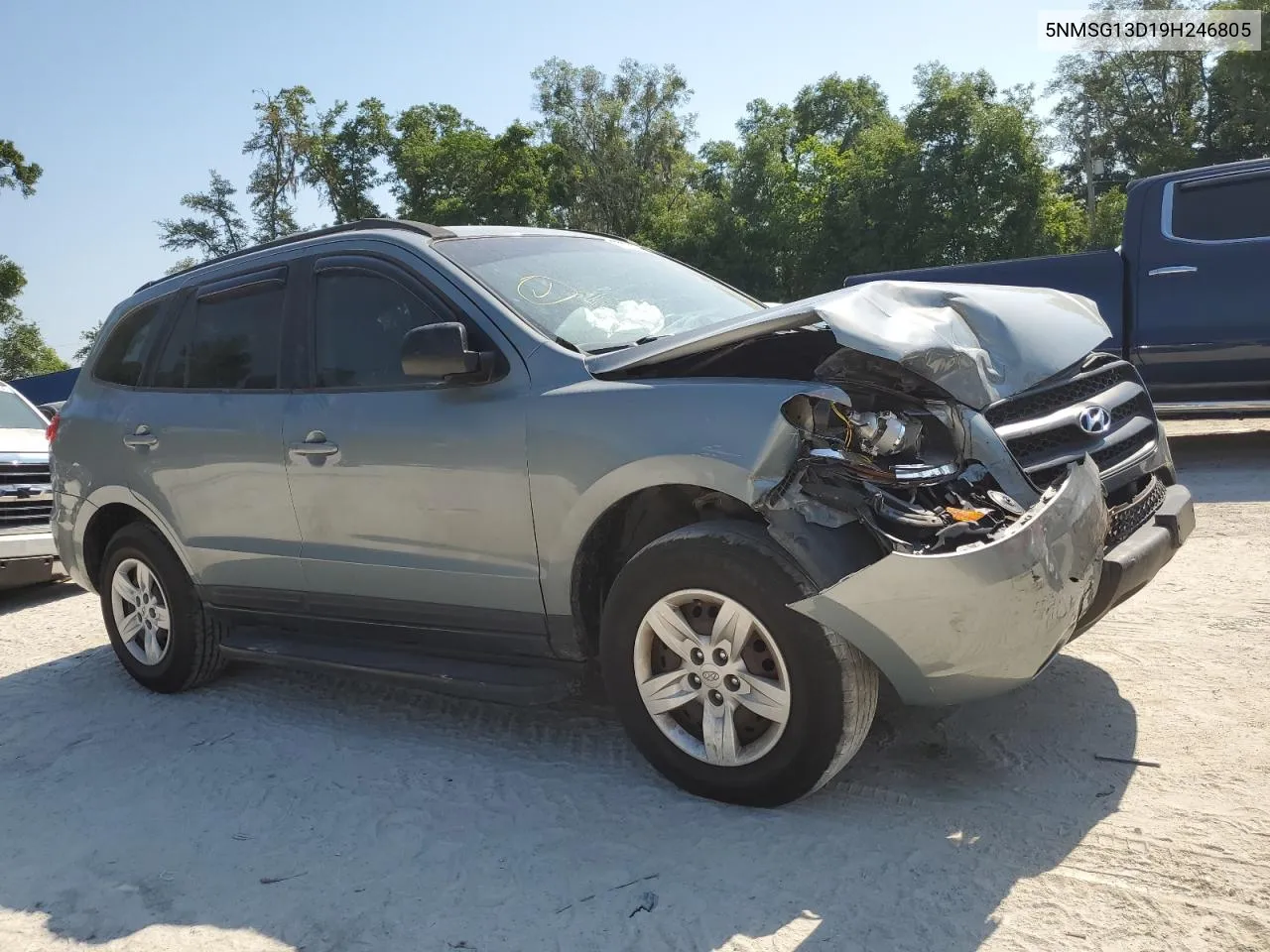 2009 Hyundai Santa Fe Gls VIN: 5NMSG13D19H246805 Lot: 52576334