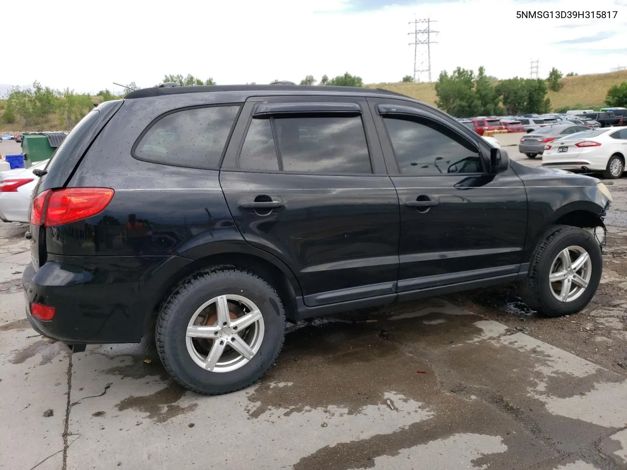 2009 Hyundai Santa Fe Gls VIN: 5NMSG13D39H315817 Lot: 62138394