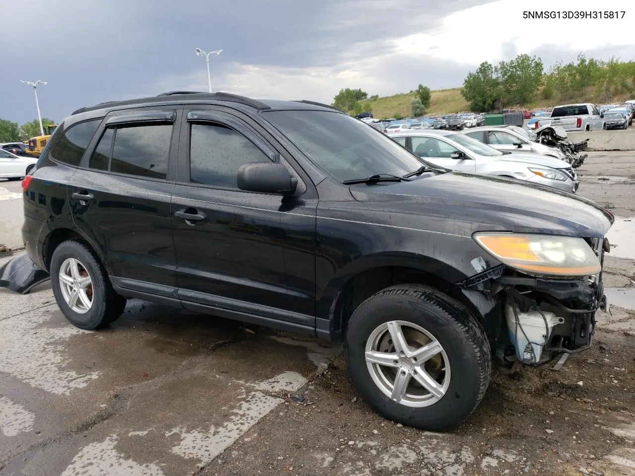 2009 Hyundai Santa Fe Gls VIN: 5NMSG13D39H315817 Lot: 62138394