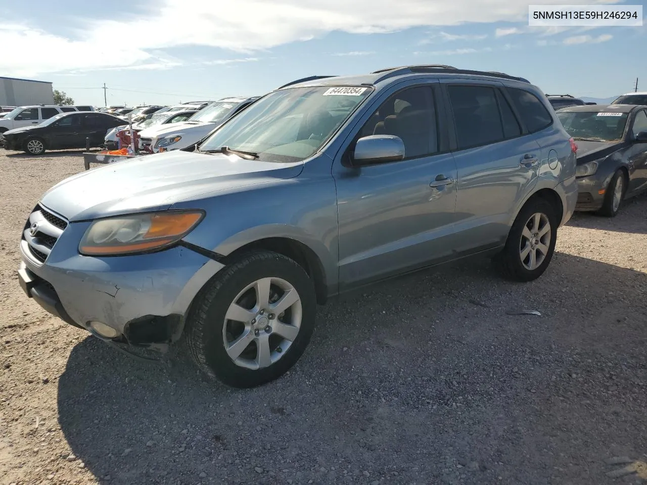 2009 Hyundai Santa Fe Se VIN: 5NMSH13E59H246294 Lot: 64470354