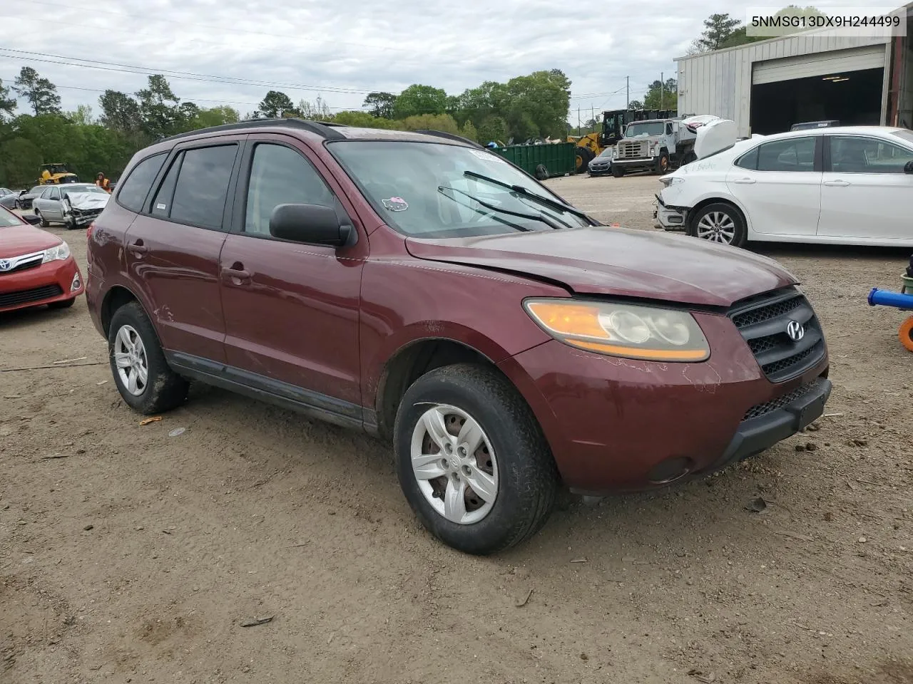 2009 Hyundai Santa Fe Gls VIN: 5NMSG13DX9H244499 Lot: 67472594