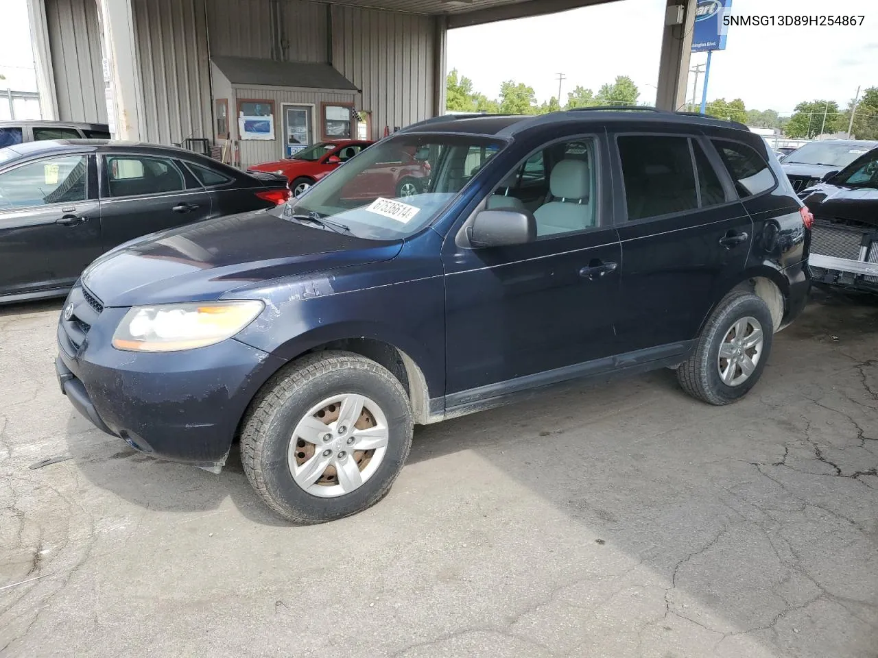 5NMSG13D89H254867 2009 Hyundai Santa Fe Gls