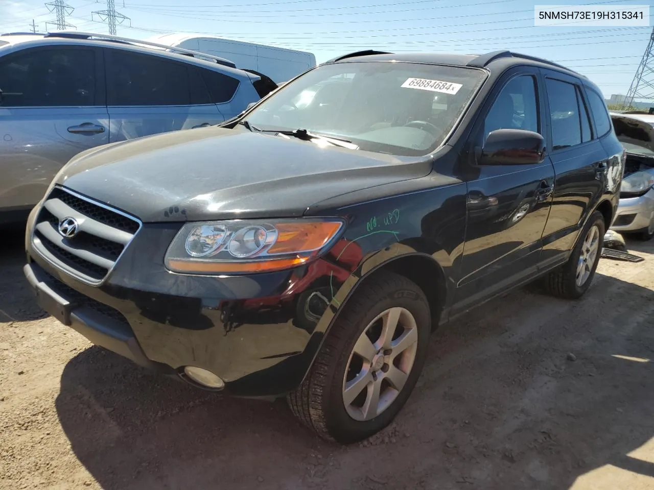 2009 Hyundai Santa Fe Se VIN: 5NMSH73E19H315341 Lot: 69884684