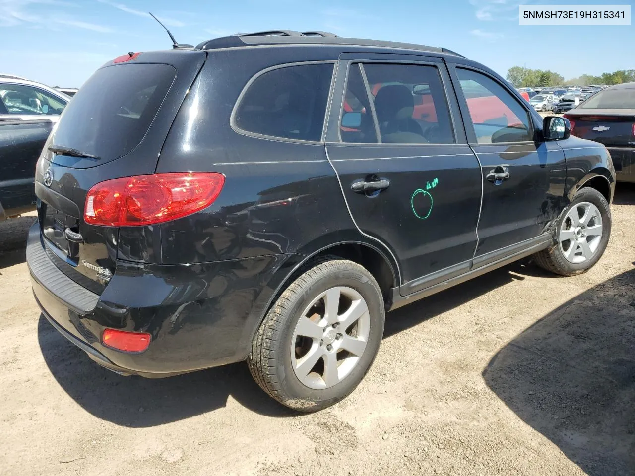 2009 Hyundai Santa Fe Se VIN: 5NMSH73E19H315341 Lot: 69884684