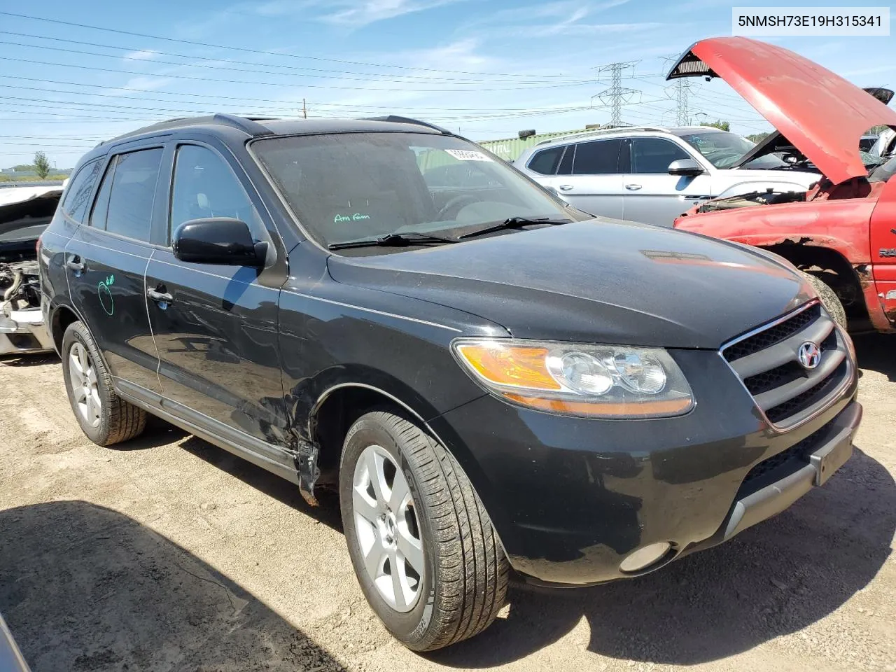 5NMSH73E19H315341 2009 Hyundai Santa Fe Se