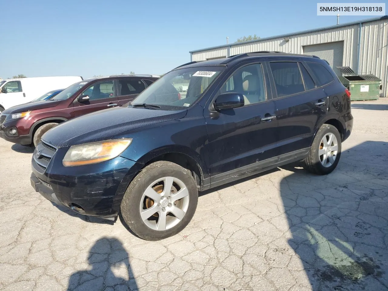 2009 Hyundai Santa Fe Se VIN: 5NMSH13E19H318138 Lot: 70308604