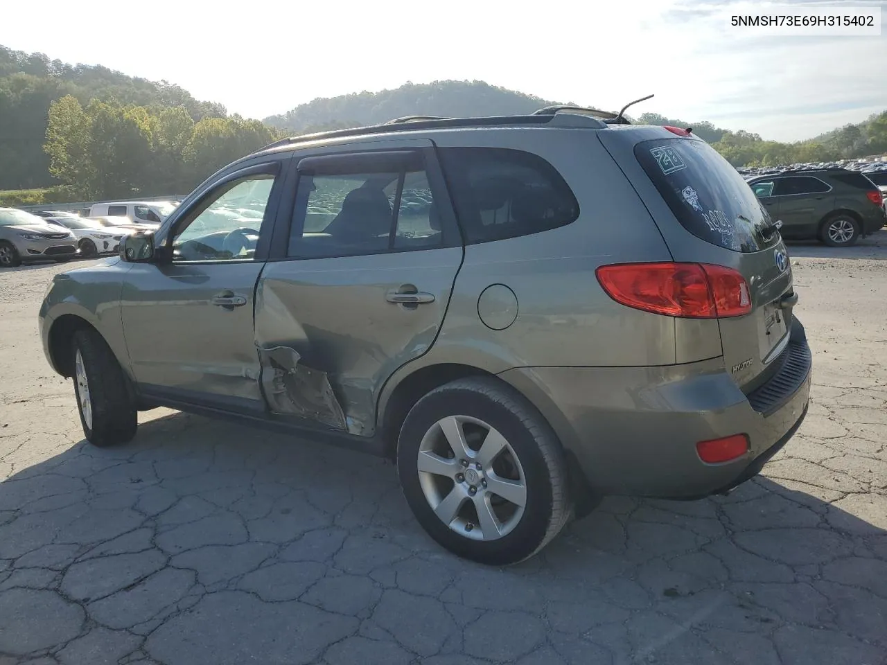 5NMSH73E69H315402 2009 Hyundai Santa Fe Se