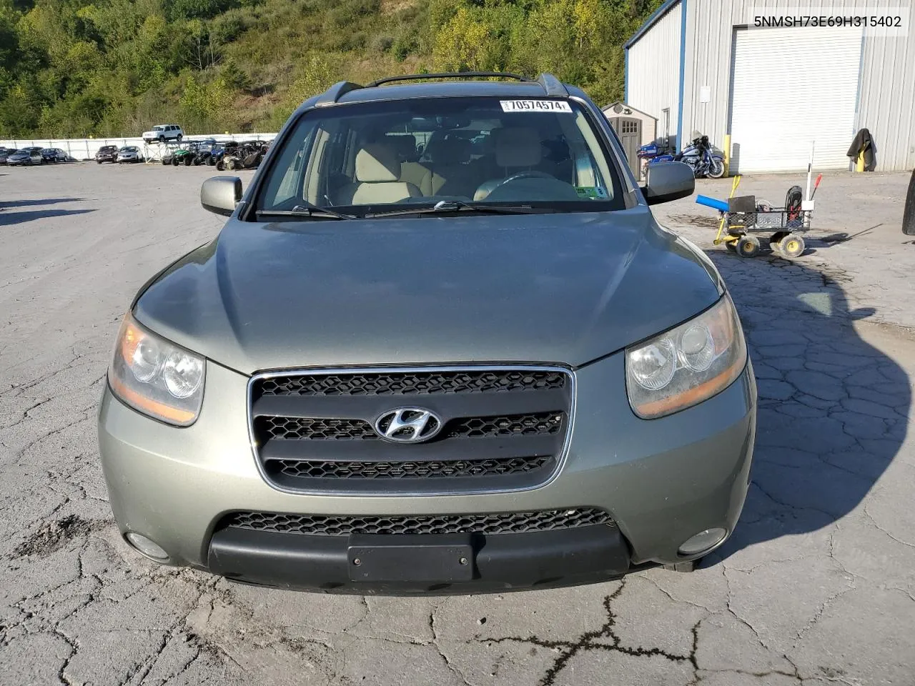 2009 Hyundai Santa Fe Se VIN: 5NMSH73E69H315402 Lot: 70574574