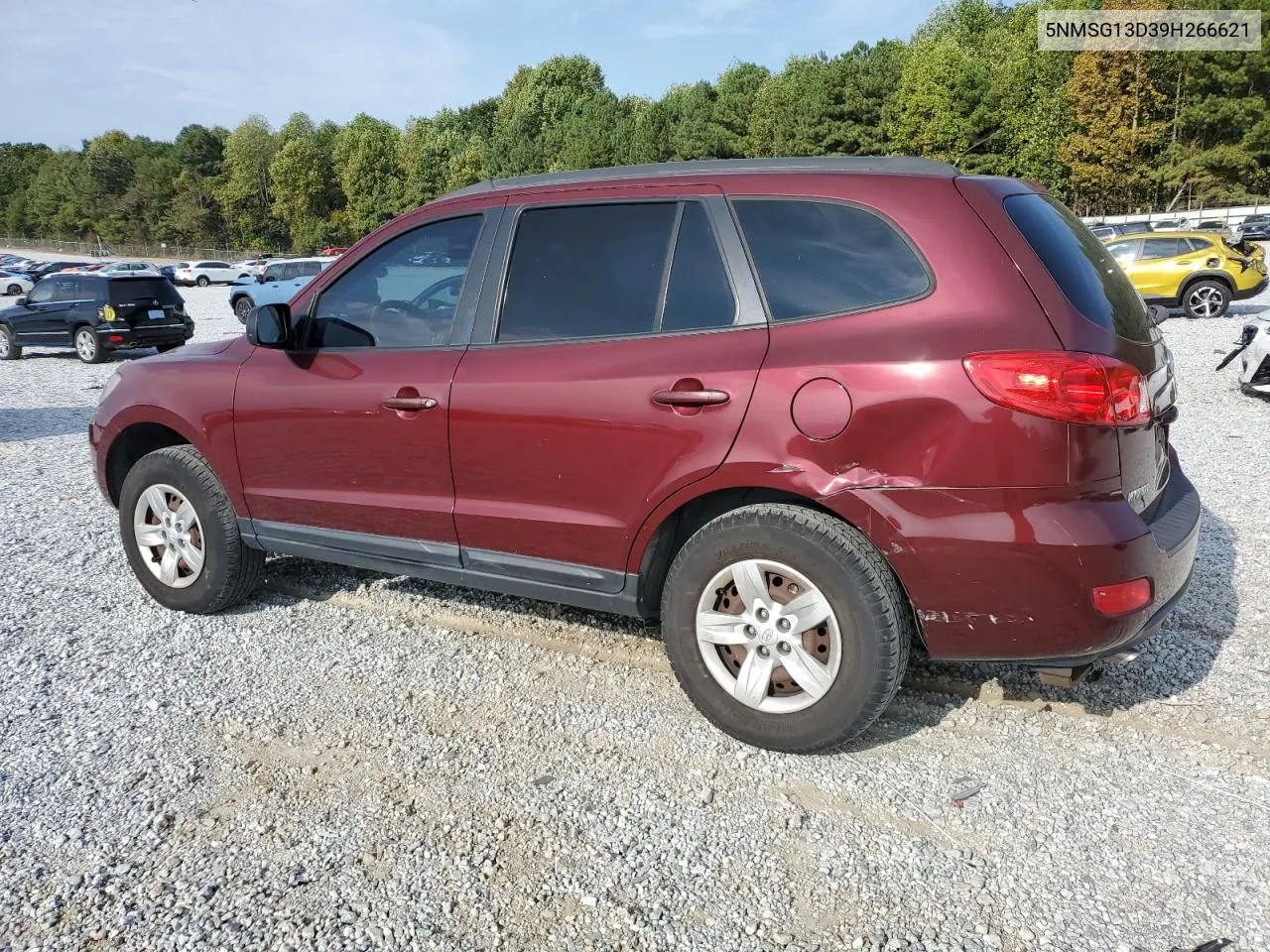 2009 Hyundai Santa Fe Gls VIN: 5NMSG13D39H266621 Lot: 71021464