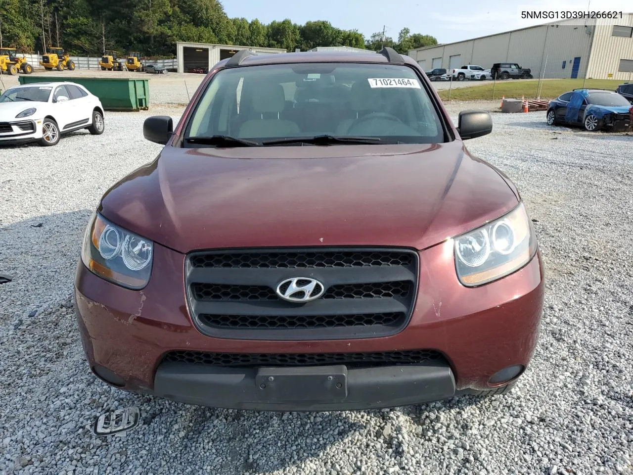 2009 Hyundai Santa Fe Gls VIN: 5NMSG13D39H266621 Lot: 71021464