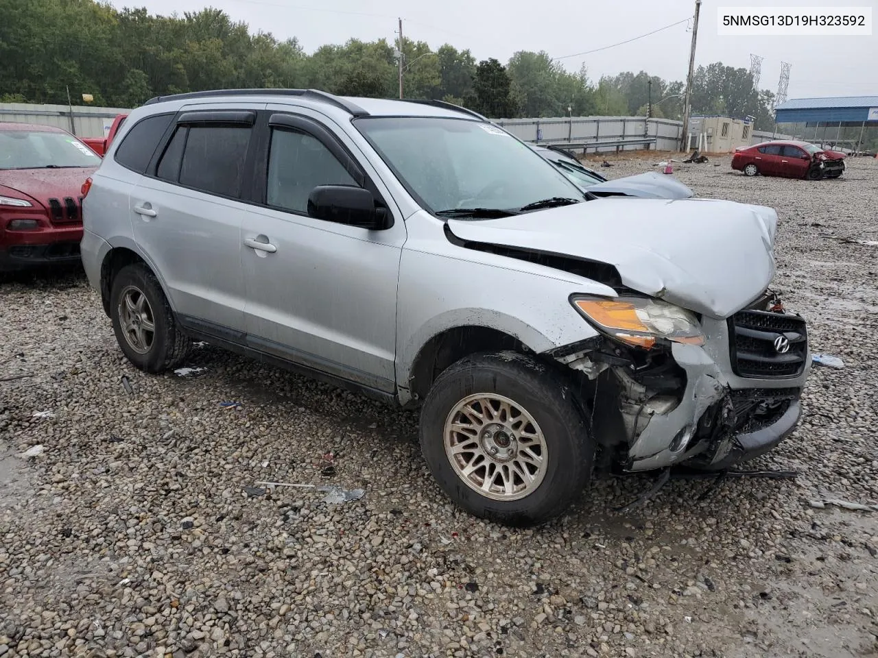 2009 Hyundai Santa Fe Gls VIN: 5NMSG13D19H323592 Lot: 71422564