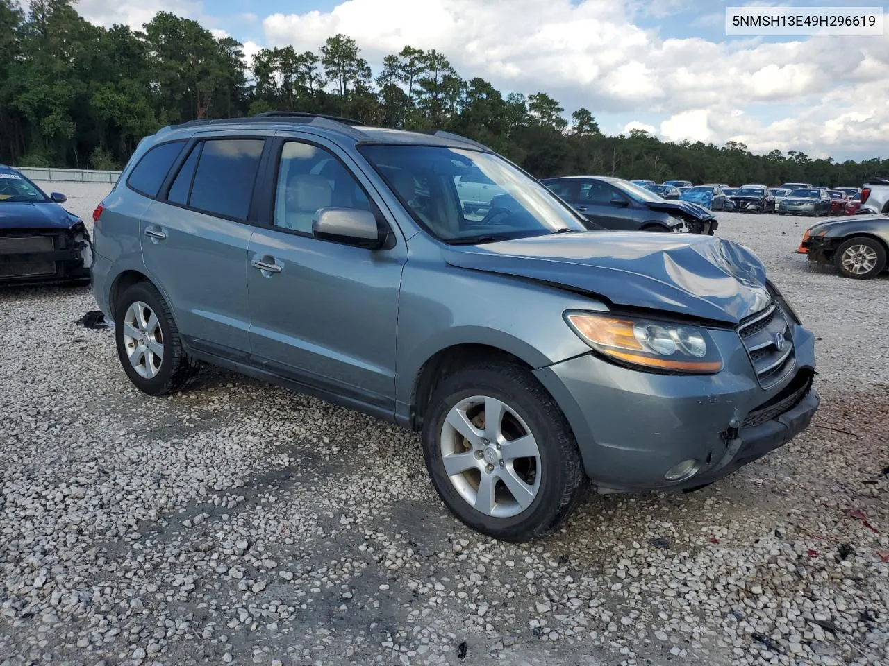 2009 Hyundai Santa Fe Se VIN: 5NMSH13E49H296619 Lot: 71445884