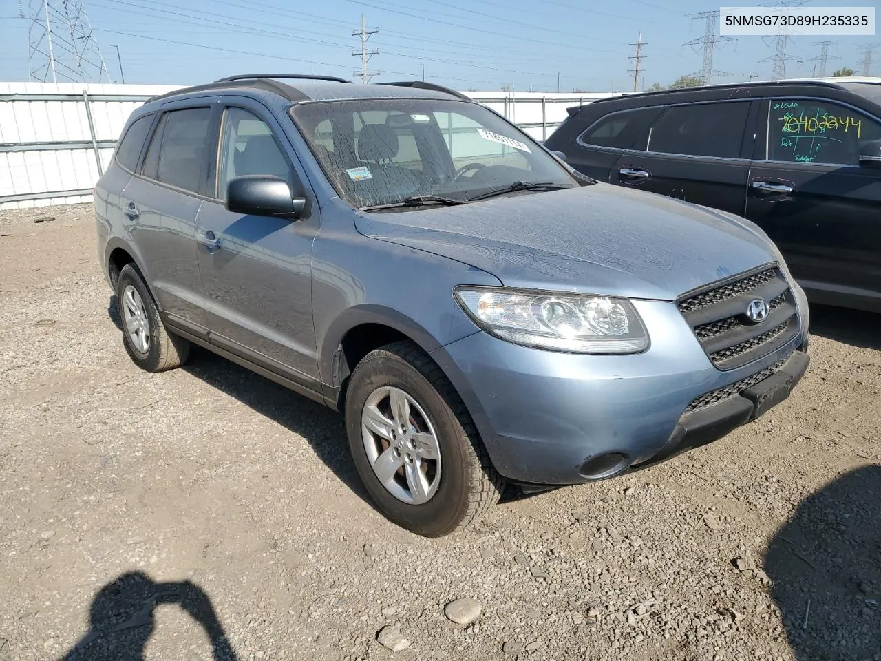 5NMSG73D89H235335 2009 Hyundai Santa Fe Gls