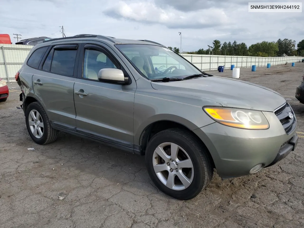 5NMSH13E99H244192 2009 Hyundai Santa Fe Se